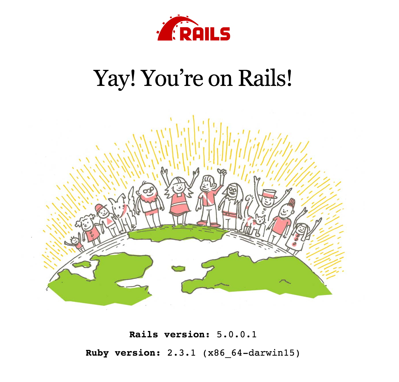 Yay! You're on Rails!